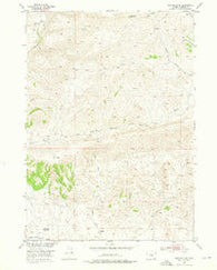 Badwater SE Wyoming Historical topographic map, 1:24000 scale, 7.5 X 7.5 Minute, Year 1952
