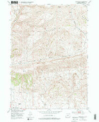 Badwater SE Wyoming Historical topographic map, 1:24000 scale, 7.5 X 7.5 Minute, Year 1952