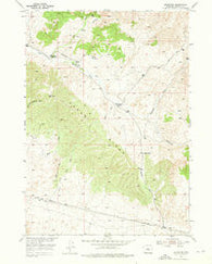 Badwater Wyoming Historical topographic map, 1:24000 scale, 7.5 X 7.5 Minute, Year 1952