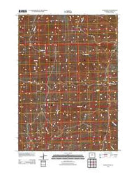 Badwater NE Wyoming Historical topographic map, 1:24000 scale, 7.5 X 7.5 Minute, Year 2012