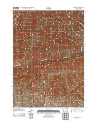 Badwater SE Wyoming Historical topographic map, 1:24000 scale, 7.5 X 7.5 Minute, Year 2012
