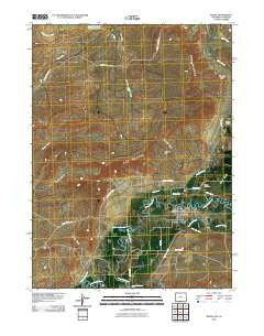 Baggs Wyoming Historical topographic map, 1:24000 scale, 7.5 X 7.5 Minute, Year 2010