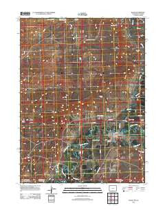 Baggs Wyoming Historical topographic map, 1:24000 scale, 7.5 X 7.5 Minute, Year 2012