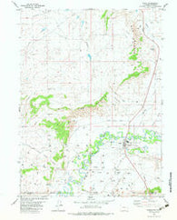 Baggs Wyoming Historical topographic map, 1:24000 scale, 7.5 X 7.5 Minute, Year 1982