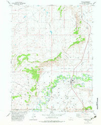 Baggs Wyoming Historical topographic map, 1:24000 scale, 7.5 X 7.5 Minute, Year 1982