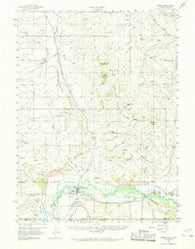 Baggs Wyoming Historical topographic map, 1:62500 scale, 15 X 15 Minute, Year 1957