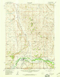 Baggs Wyoming Historical topographic map, 1:62500 scale, 15 X 15 Minute, Year 1957