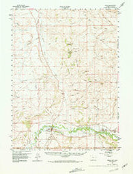 Baggs Wyoming Historical topographic map, 1:62500 scale, 15 X 15 Minute, Year 1957
