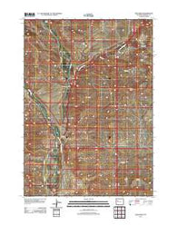 Bain Draw Wyoming Historical topographic map, 1:24000 scale, 7.5 X 7.5 Minute, Year 2012