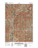 Bain Draw Wyoming Historical topographic map, 1:24000 scale, 7.5 X 7.5 Minute, Year 2012