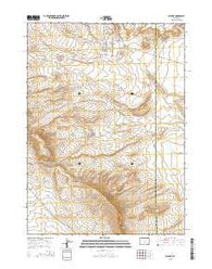 Bairoil Wyoming Current topographic map, 1:24000 scale, 7.5 X 7.5 Minute, Year 2015
