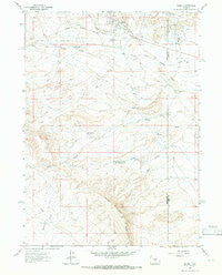 Bairoil Wyoming Historical topographic map, 1:24000 scale, 7.5 X 7.5 Minute, Year 1961
