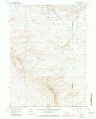 Bairoil Wyoming Historical topographic map, 1:24000 scale, 7.5 X 7.5 Minute, Year 1961