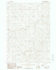 Baker Spring Wyoming Historical topographic map, 1:24000 scale, 7.5 X 7.5 Minute, Year 1984