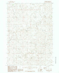 Baker Spring Wyoming Historical topographic map, 1:24000 scale, 7.5 X 7.5 Minute, Year 1984