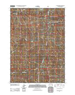 Baker Spring Wyoming Historical topographic map, 1:24000 scale, 7.5 X 7.5 Minute, Year 2012