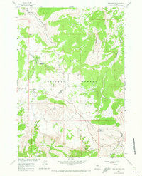 Bald Mountain Wyoming Historical topographic map, 1:24000 scale, 7.5 X 7.5 Minute, Year 1960