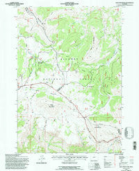 Bald Mountain Wyoming Historical topographic map, 1:24000 scale, 7.5 X 7.5 Minute, Year 1993