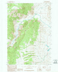 Bald Peak Wyoming Historical topographic map, 1:24000 scale, 7.5 X 7.5 Minute, Year 1987