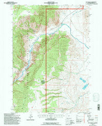 Bald Peak Wyoming Historical topographic map, 1:24000 scale, 7.5 X 7.5 Minute, Year 1991