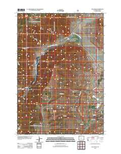 Bald Peak Wyoming Historical topographic map, 1:24000 scale, 7.5 X 7.5 Minute, Year 2012