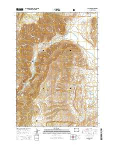 Bald Peak Wyoming Current topographic map, 1:24000 scale, 7.5 X 7.5 Minute, Year 2015