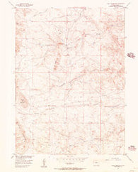 Baldy Mountain Wyoming Historical topographic map, 1:24000 scale, 7.5 X 7.5 Minute, Year 1955