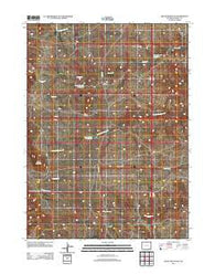 Baldy Mountain Wyoming Historical topographic map, 1:24000 scale, 7.5 X 7.5 Minute, Year 2012