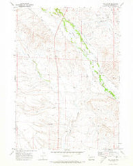 Ball Island Wyoming Historical topographic map, 1:24000 scale, 7.5 X 7.5 Minute, Year 1970