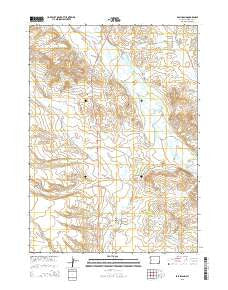Ball Island Wyoming Current topographic map, 1:24000 scale, 7.5 X 7.5 Minute, Year 2015