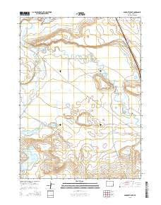 Bamforth Lake Wyoming Current topographic map, 1:24000 scale, 7.5 X 7.5 Minute, Year 2015