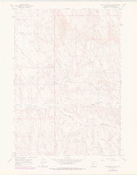 Banjo Flats East Wyoming Historical topographic map, 1:24000 scale, 7.5 X 7.5 Minute, Year 1966