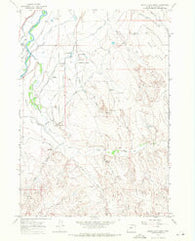 Banjo Flats West Wyoming Historical topographic map, 1:24000 scale, 7.5 X 7.5 Minute, Year 1966