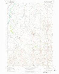 Banjo Flats West Wyoming Historical topographic map, 1:24000 scale, 7.5 X 7.5 Minute, Year 1966