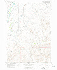 Banjo Flats West Wyoming Historical topographic map, 1:24000 scale, 7.5 X 7.5 Minute, Year 1966
