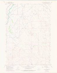 Banjo Flats West Wyoming Historical topographic map, 1:24000 scale, 7.5 X 7.5 Minute, Year 1966