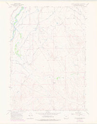 Banjo Flats West Wyoming Historical topographic map, 1:24000 scale, 7.5 X 7.5 Minute, Year 1966