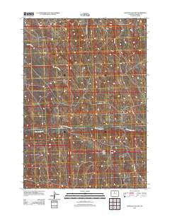 Banjo Flats East Wyoming Historical topographic map, 1:24000 scale, 7.5 X 7.5 Minute, Year 2012