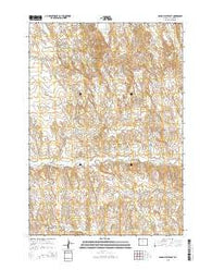 Banjo Flats East Wyoming Current topographic map, 1:24000 scale, 7.5 X 7.5 Minute, Year 2015