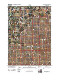 Banjo Flats West Wyoming Historical topographic map, 1:24000 scale, 7.5 X 7.5 Minute, Year 2012