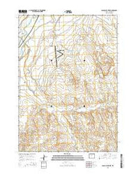 Banjo Flats West Wyoming Current topographic map, 1:24000 scale, 7.5 X 7.5 Minute, Year 2015
