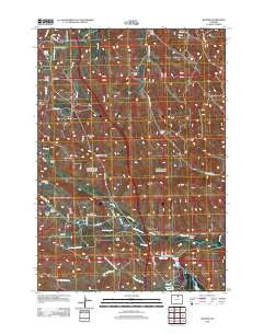 Banner Wyoming Historical topographic map, 1:24000 scale, 7.5 X 7.5 Minute, Year 2012
