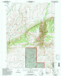 Banner Mtn Wyoming Historical topographic map, 1:24000 scale, 7.5 X 7.5 Minute, Year 1992