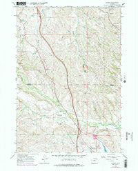 Banner Wyoming Historical topographic map, 1:24000 scale, 7.5 X 7.5 Minute, Year 1967