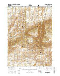 Banner Mountain Wyoming Current topographic map, 1:24000 scale, 7.5 X 7.5 Minute, Year 2015