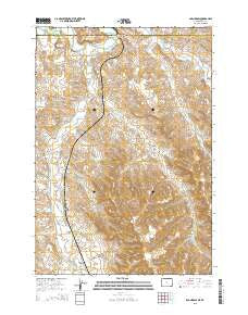 Bar N Draw Wyoming Current topographic map, 1:24000 scale, 7.5 X 7.5 Minute, Year 2015