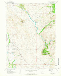 Barcus Peak Wyoming Historical topographic map, 1:24000 scale, 7.5 X 7.5 Minute, Year 1961