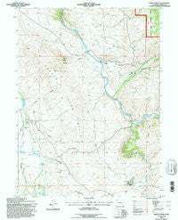 Barcus Peak Wyoming Historical topographic map, 1:24000 scale, 7.5 X 7.5 Minute, Year 1992