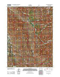 Barcus Peak Wyoming Historical topographic map, 1:24000 scale, 7.5 X 7.5 Minute, Year 2012