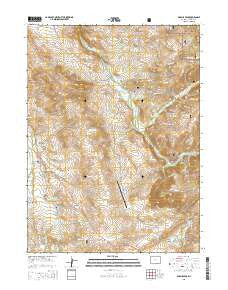 Barcus Peak Wyoming Current topographic map, 1:24000 scale, 7.5 X 7.5 Minute, Year 2015
